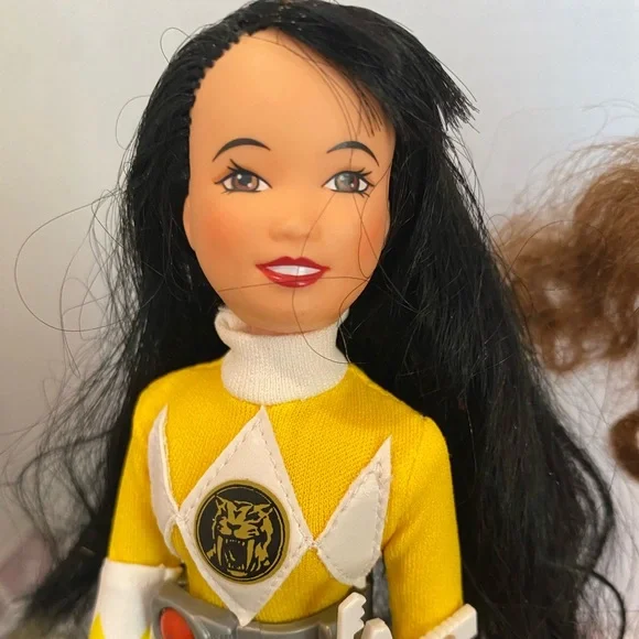 Rare vintage 1994 Power Rangers for girls dolls pink yellow Kimberly and Trini - Picture 8 of 10